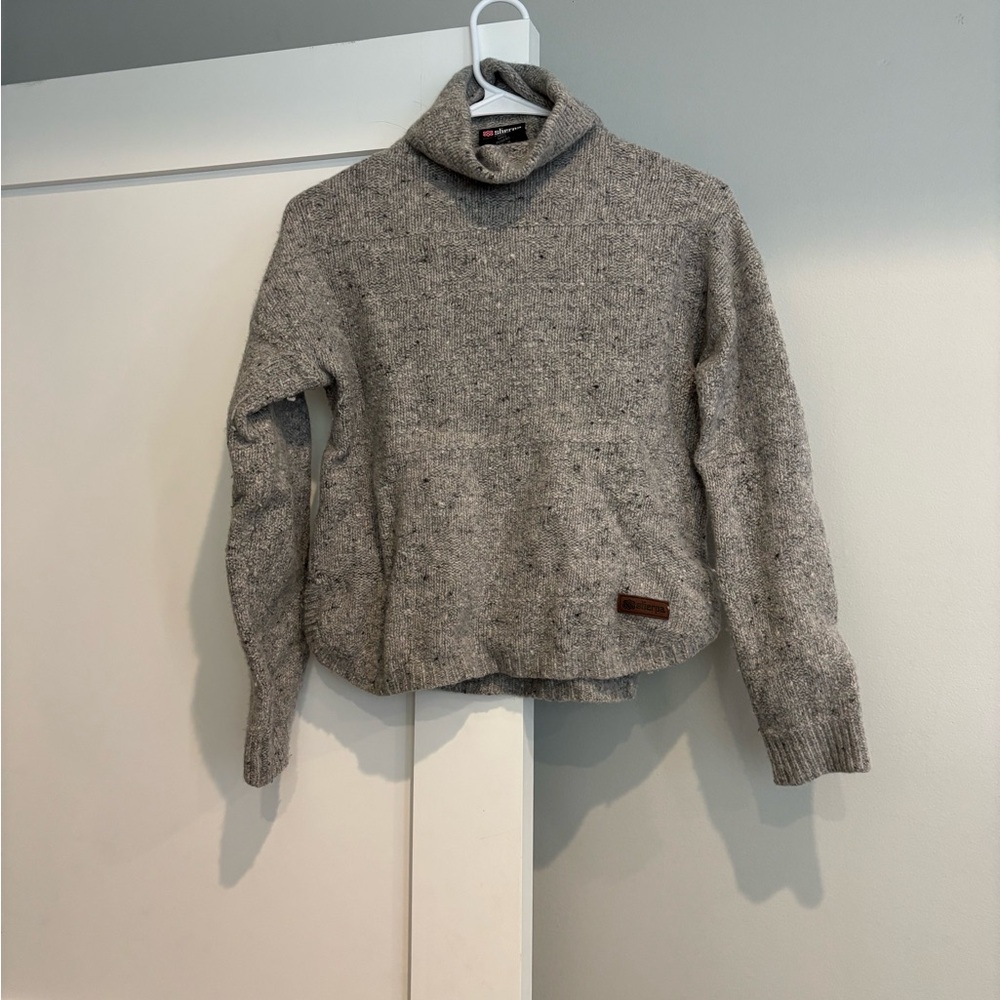 Gray Turtleneck Sweater